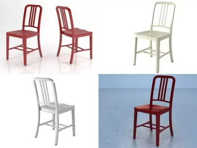 Navy Chair 3D model