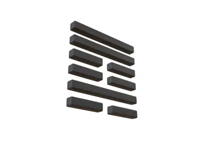 I Ching Hexagrams 59 huan v1 001 Low-poly 3D model