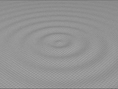 Ripple Water Low-poly 3D model