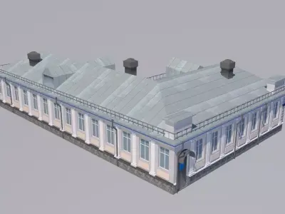 Suburban shop 3D model