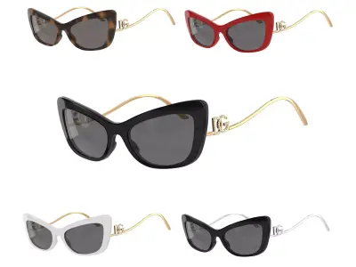 DG Crystal Sunglasses Low-poly 3D model