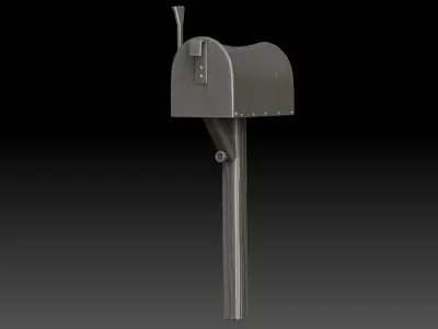 stylized mailbox 3D model