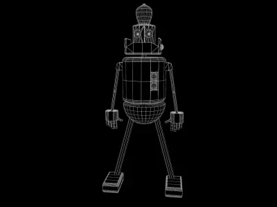 Robot Game ready - Low Poly PBR  3D Model Low-poly 3D model