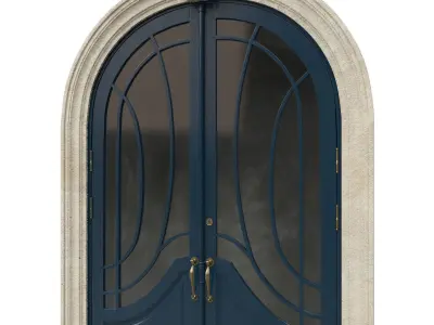 Entrance classic door 52 3D model