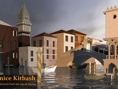venice kitbash vol 01  3D model