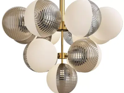 Ademar Chandelier 13 plafond Low-poly 3D model