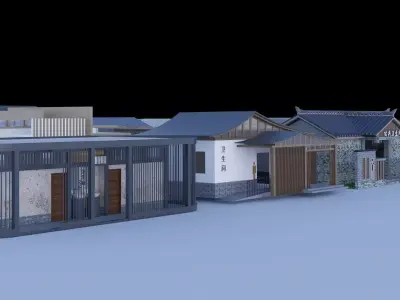 Public Restroom Building -B3 3D model