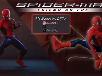 Spider-Man Friend or Foe - Cinematic Intro Cutscene Suit  3D model