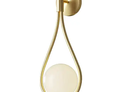 Tococo LP313 Golden Wall Lamp 3D model