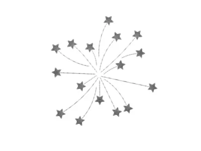 Fireworks Star Style Icon V1 004 Low-poly 3D model