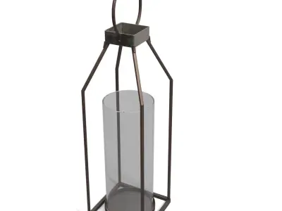 Tabletop Lantern PBR 3D model