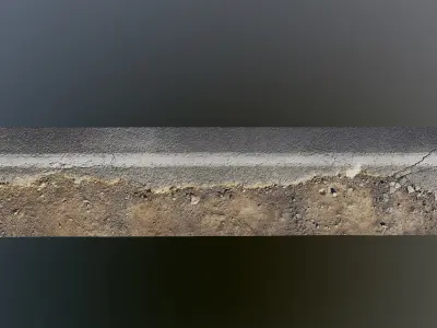 Roadedge photoscanned 3D model