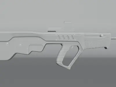 Assault Rifle 3d Model 3D model