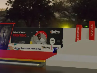 Banner format machine 3D model