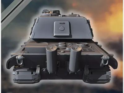 E-100 Ausf B Entwicklung super-heavy tank - Germany Eastern West 3D print model