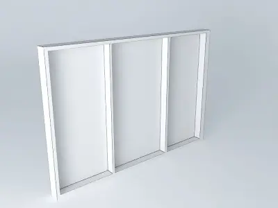 silver frame lightbox Free 3D model