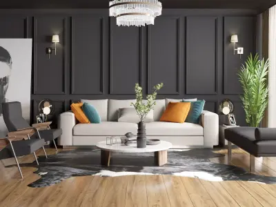 Living Room 3D model