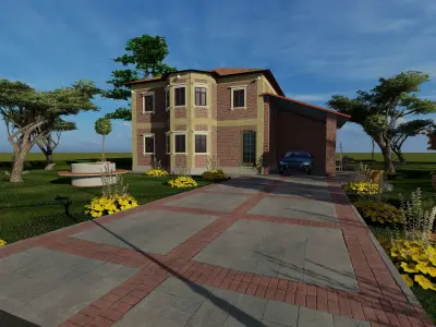 house traditional Free 3D model