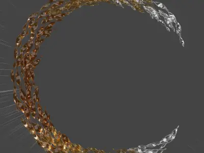 Waves Chandelier 3D model