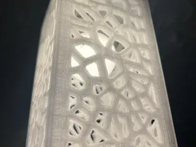 Christmas voronoi lights 3D print model