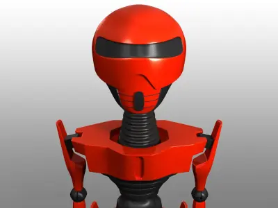 Simple Robot Low-poly 3D model get