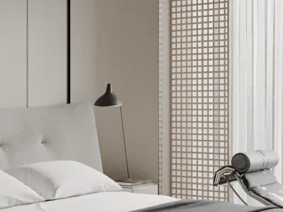Bedroom interior scenes 3D model V6