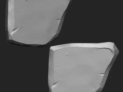 Stylized Stone IMM Brushes 21 in one Vol 2 3D model