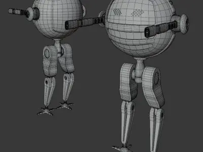 spherical robot 3D model purchase
