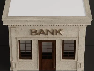 Children playhouse Bank for kids 3D model