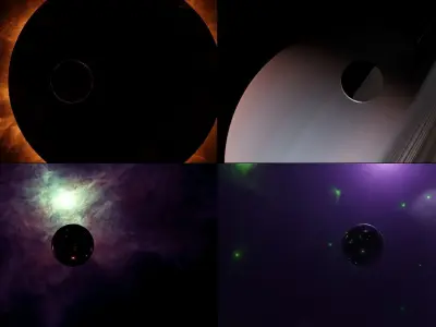 Space and nebula HDRI Sci-fi 3D Model Collection Low-poly 3D model