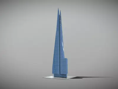 The Shard Low-poly 3D model