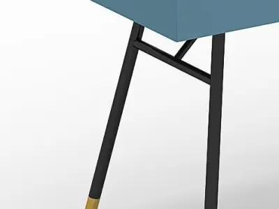 desk home office 3D model