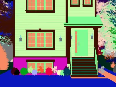 Western Style Architecture House 3D model