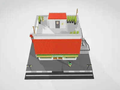 convenience store Free 3D model purchase
