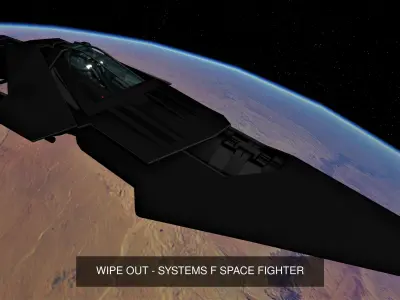 WIPE OUT - INSPIRED SPACE FIGHTER COLLECTION 3D Model Pack