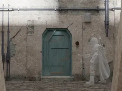 The Mandalorian - The Imperial Entrance 1-6 scale 3D print model