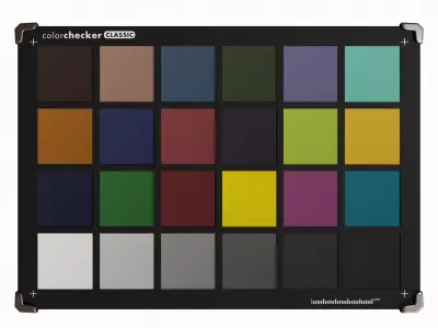 Color Checker Low-poly 3D model