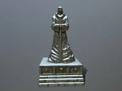 statue Low-poly 3D model