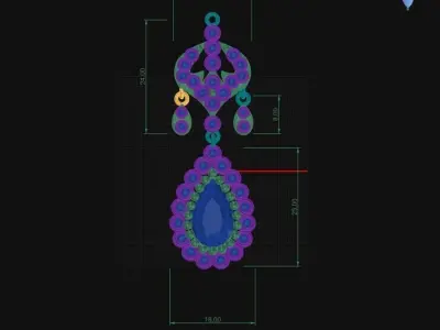 arabic necklaces 3D print model