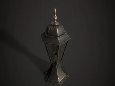 Lamp Black  Free low-poly 3D model
