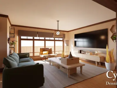 Modular Classic Style American House 7 Low-poly 3D model