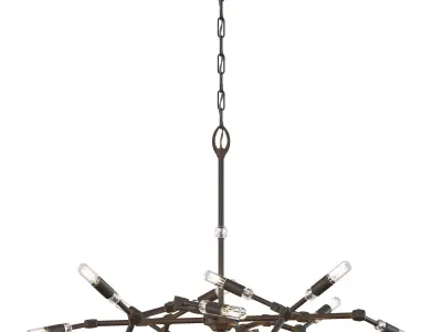 American Brass and Crystal CH3302 chandelier Free 3D model