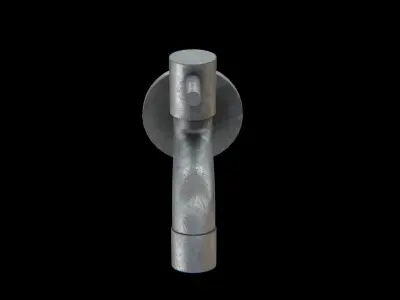 Disk Tap old Low-poly 3D model