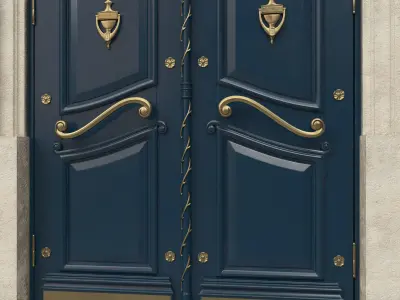 Entrance classic door 40 3D model