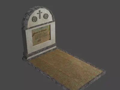 Grave 01 Free low-poly 3D model