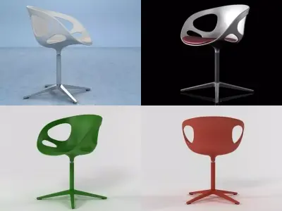 RIN swivel chair - swivel chair 3D model