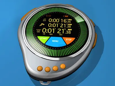 Future chronometer 3D model