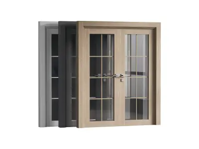 Double doors Belldinni Modern Interior Door 3D model