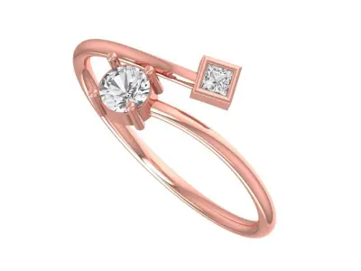 Women Light Weight Band Ring 3D print model 31