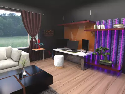 PC Table 3D model